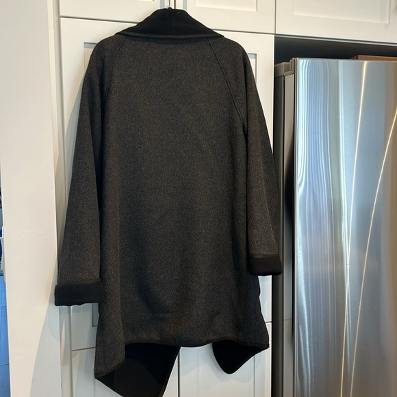 Melanie Lyne Wool Blend Open Cardigan Sweater black and grey Women size M - Picture 9 of 13